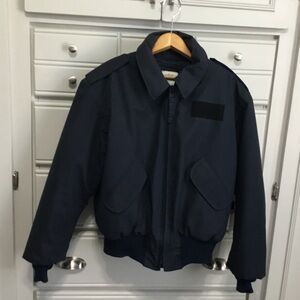 1990s Military Security Police Winter Jacket L 42-44